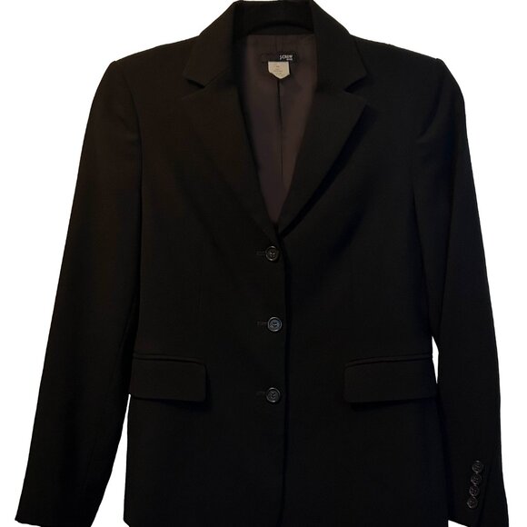 Women's Vintage Black Wool Pant Suit J.Crew - Picture 2 of 7